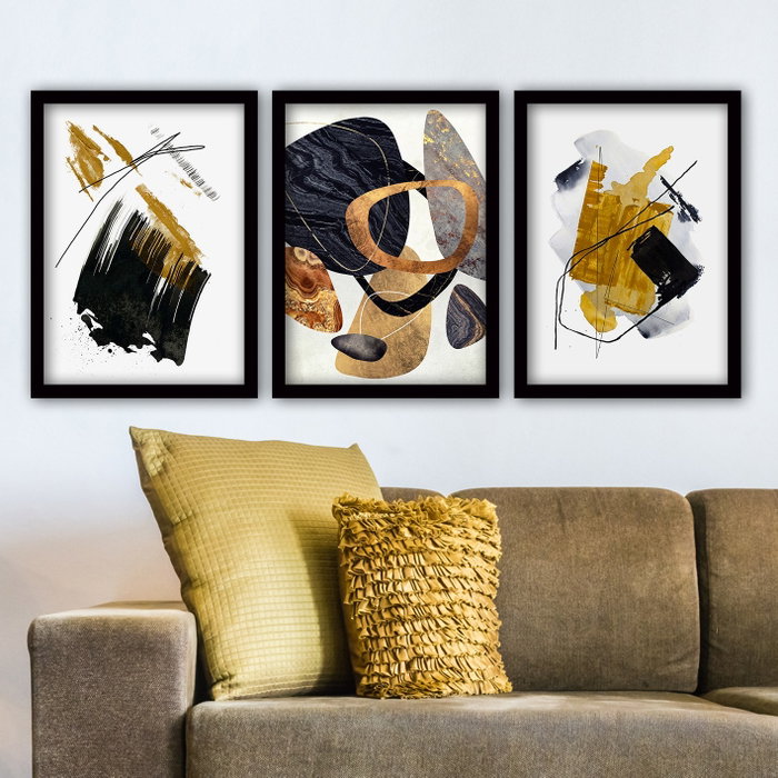 Wallity Cuadro Decorativo Enmarcado Desconocido (3 Piezas) Wallity Cuadro Decorativo Enmarcado Desconocido (3 Piezas)
